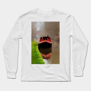 Narrowboat on the Canal Long Sleeve T-Shirt